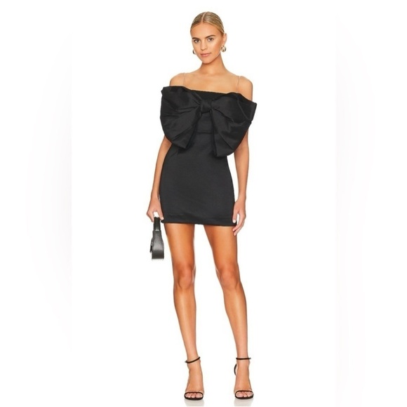 Nookie Dresses & Skirts - NWT Nookie Reese Bow Mini Dress Black Size XS Prom Wedding Bride